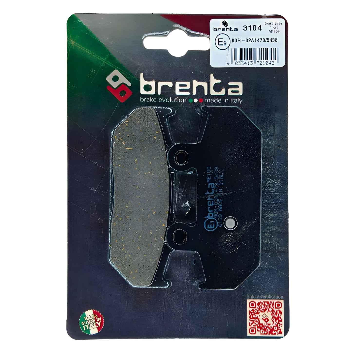 PASTILLA DE FRENO ITALIANA DELAN-TRAS SUZUKI BURGMAN 400-650 ORGÁNICA