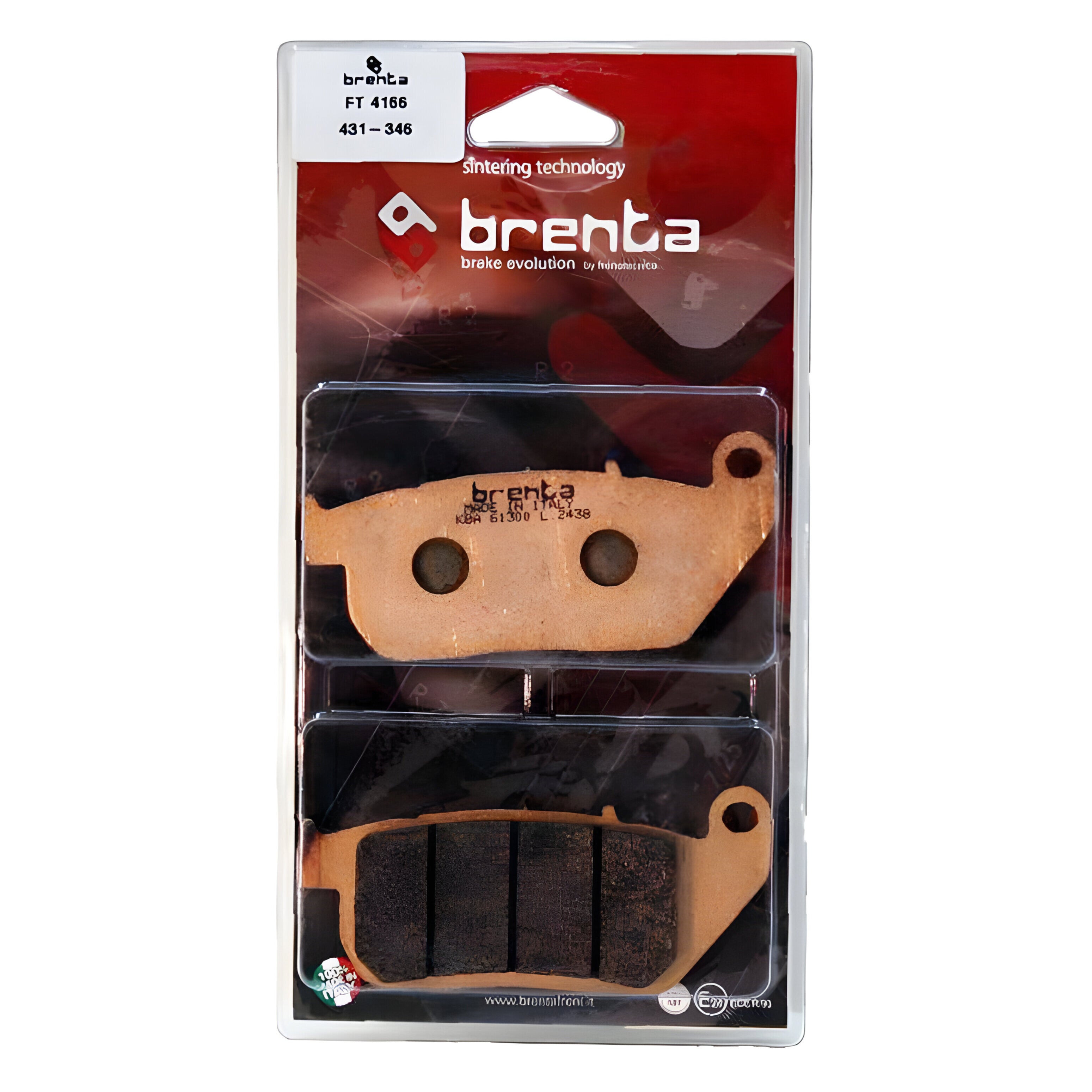 Pastilla de Freno – Sinterizada – HD XL883 04-13 – Del – BR4166 – Brenta