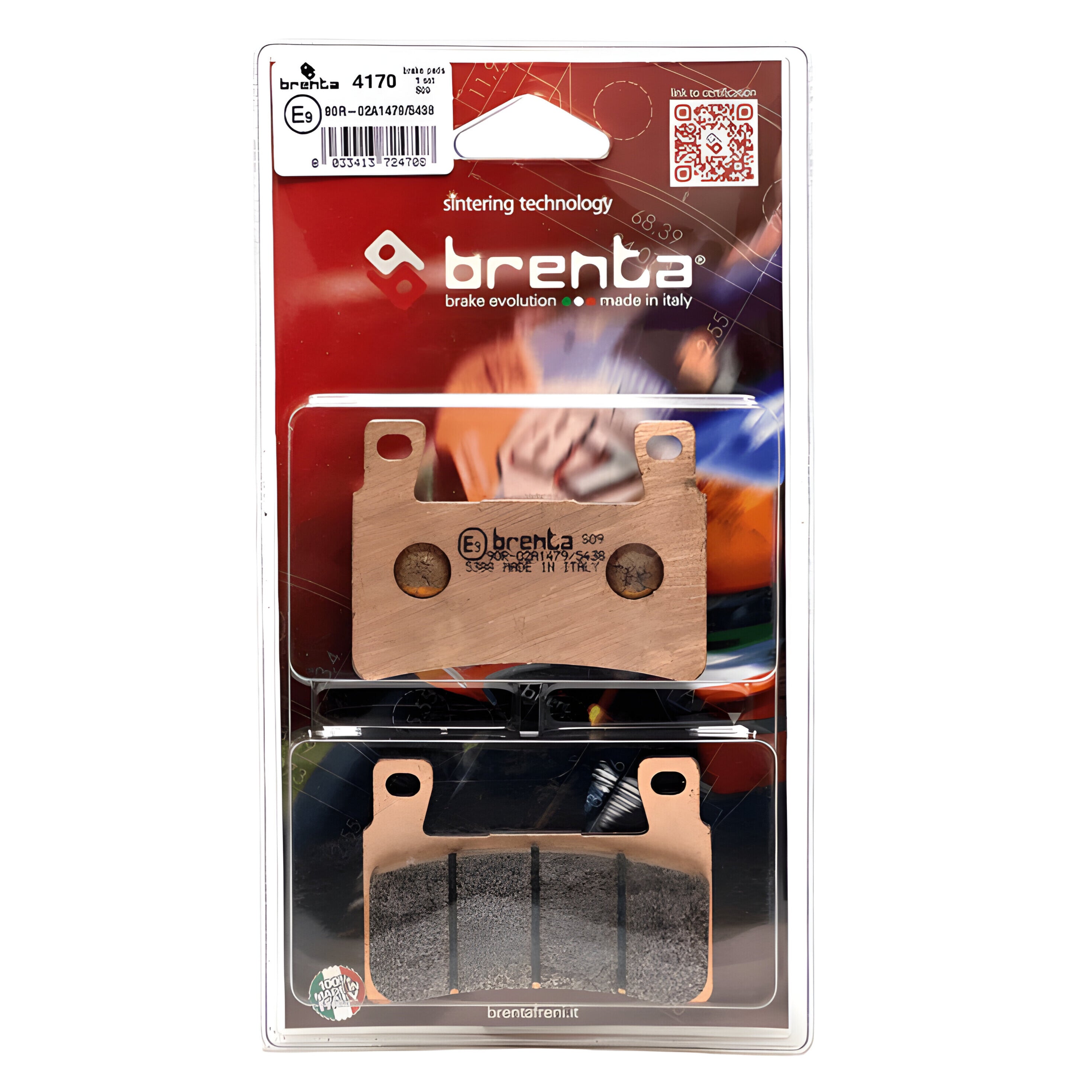 Pastilla de Freno – Sinterizada – HD XR1200 – Del – BR4170 – Brenta
