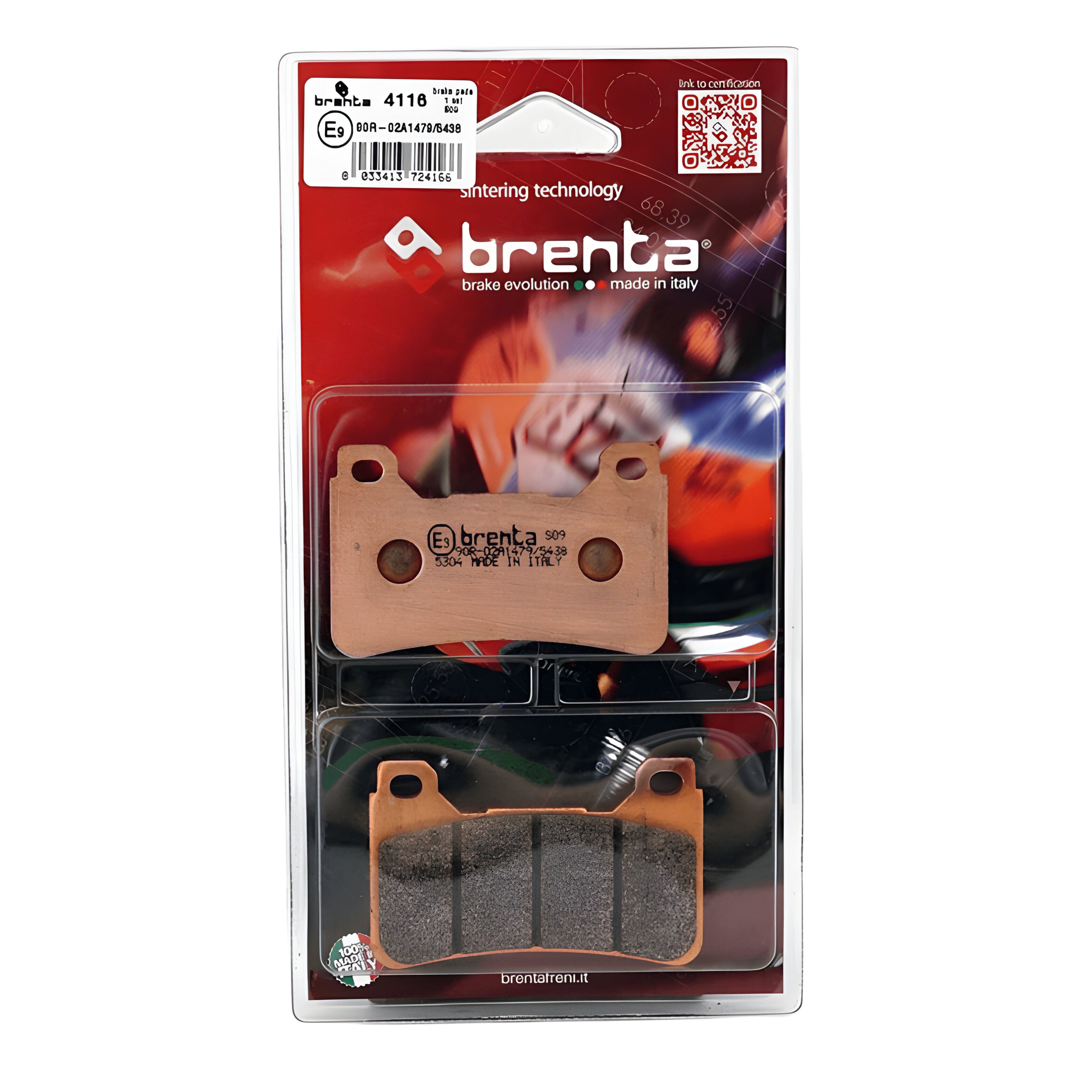 Pastilla de Freno – Sinterizada – Honda CBR600RR – Delantera – BR4116 – Brenta