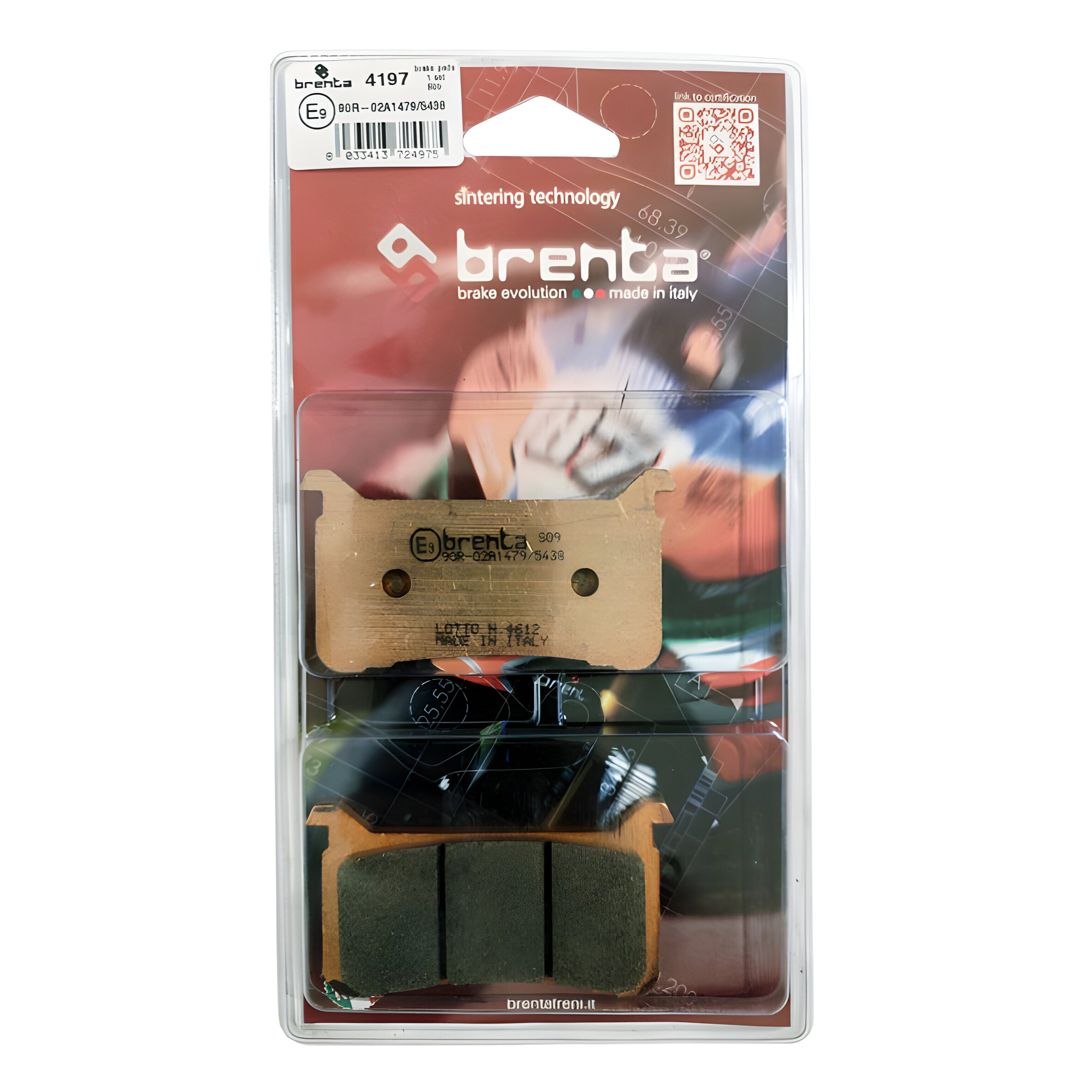 Pastilla de Freno – Sinterizada – Honda Crossrunner – Del – BR4197 – Brenta