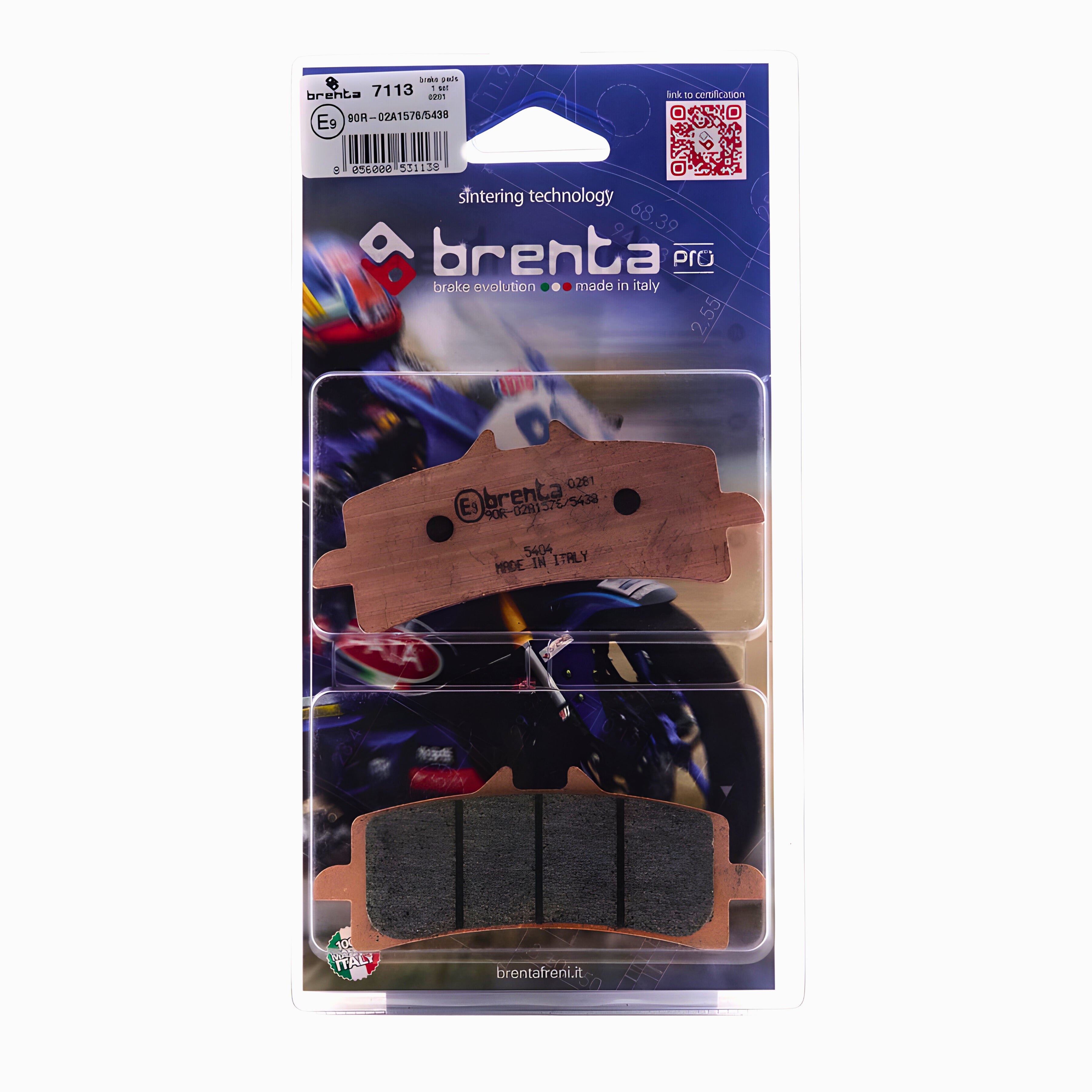 Pastilla de Freno – Sinterizada Pro – BMW S1000RR – Del – BR7113 – Brenta