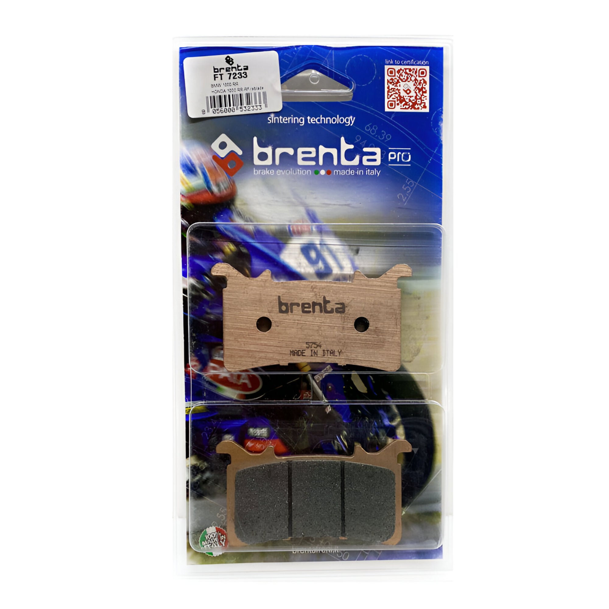 PASTILLA DE FRENO ITALIANA DELANTERA BMW S1000RR(NISSIN) SINTERIZADA PRO