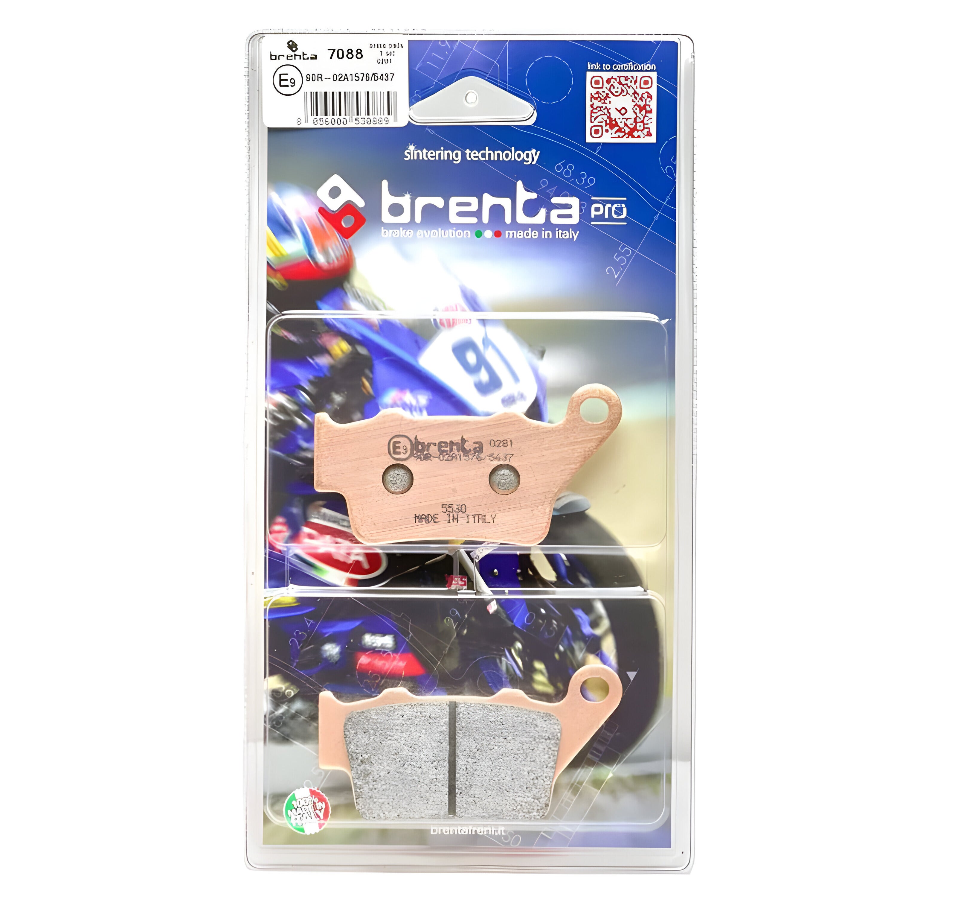 Pastilla de Freno – Sinterizada Pro – BMW S1000RR – Trasera – BR7088 – Brenta