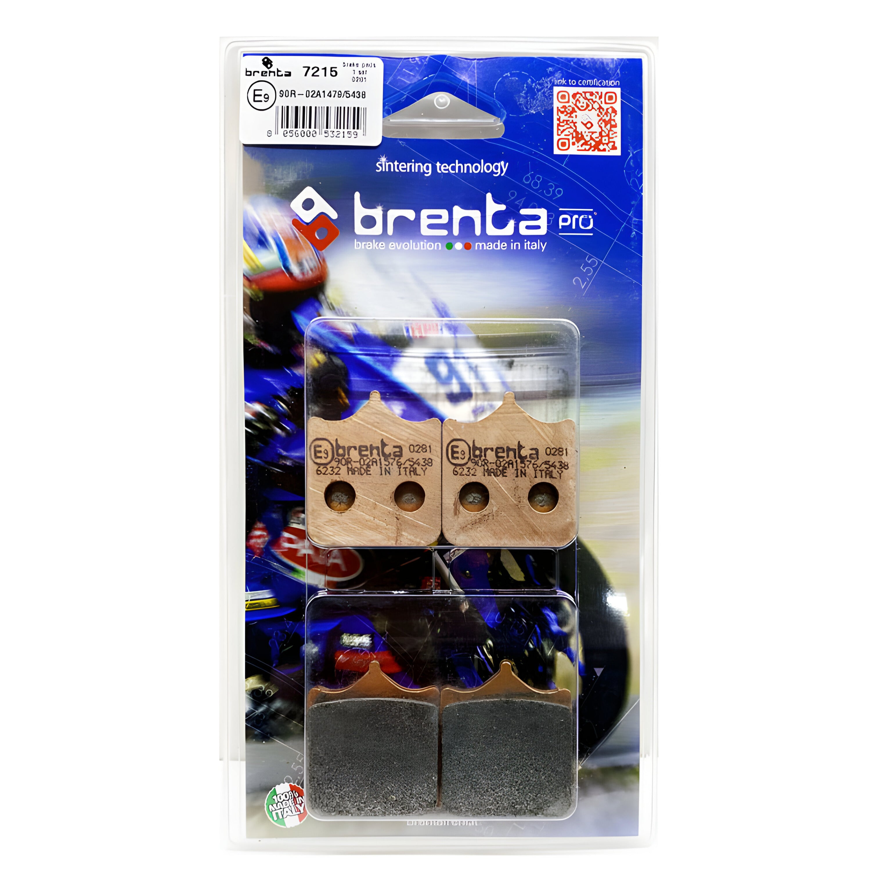 Pastilla de Freno – Sinterizada Pro – Triumph Speed Twin 1200 – BR7215 – Brenta