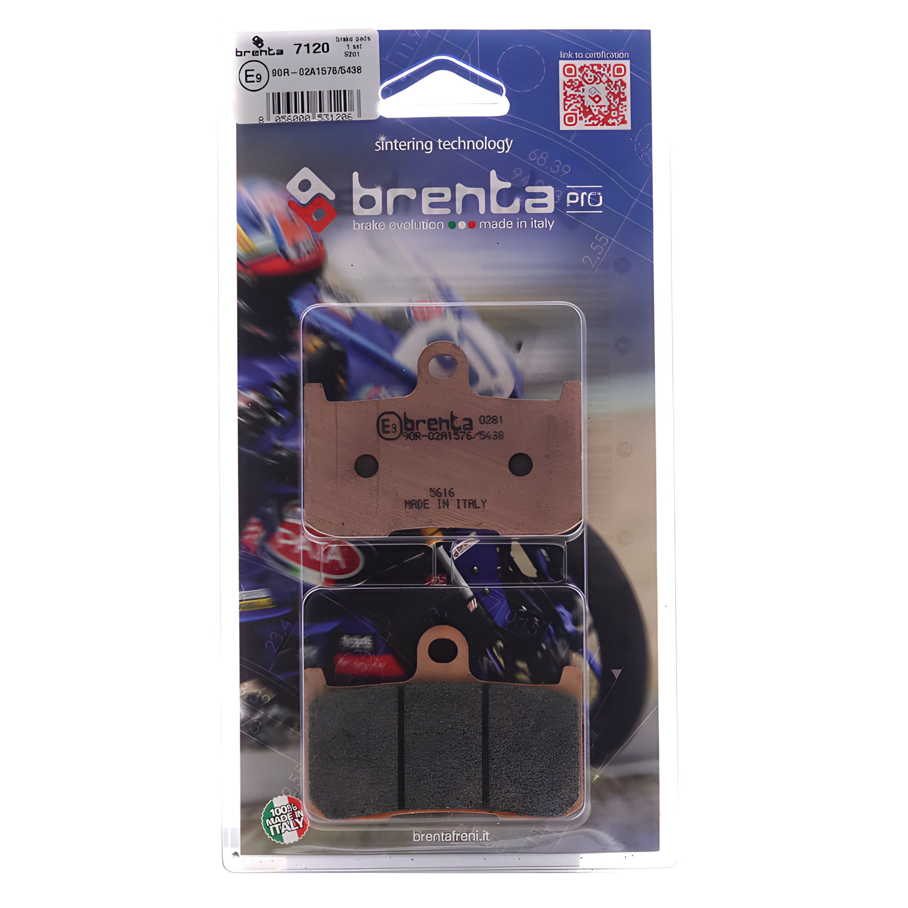 Pastilla de Freno – Sinterizada Pro – Triumph Tiger 1050 – Del – BR7120 – Brenta