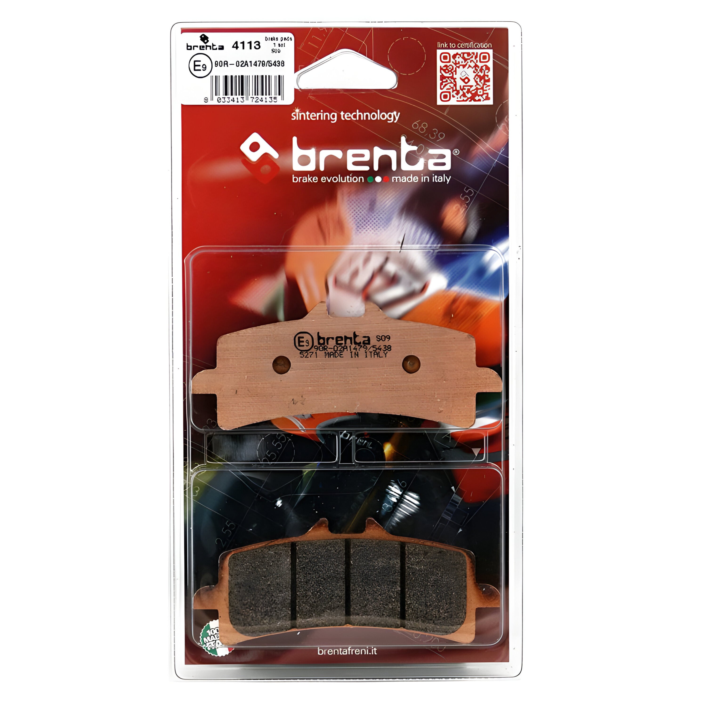 Pastilla de Freno – Honda Cb500X/R/F – Delantera – Sinterizada – Brenta Pastilla de Freno – Honda Cb500X/R/F – Delantera – Sinterizada – Brenta