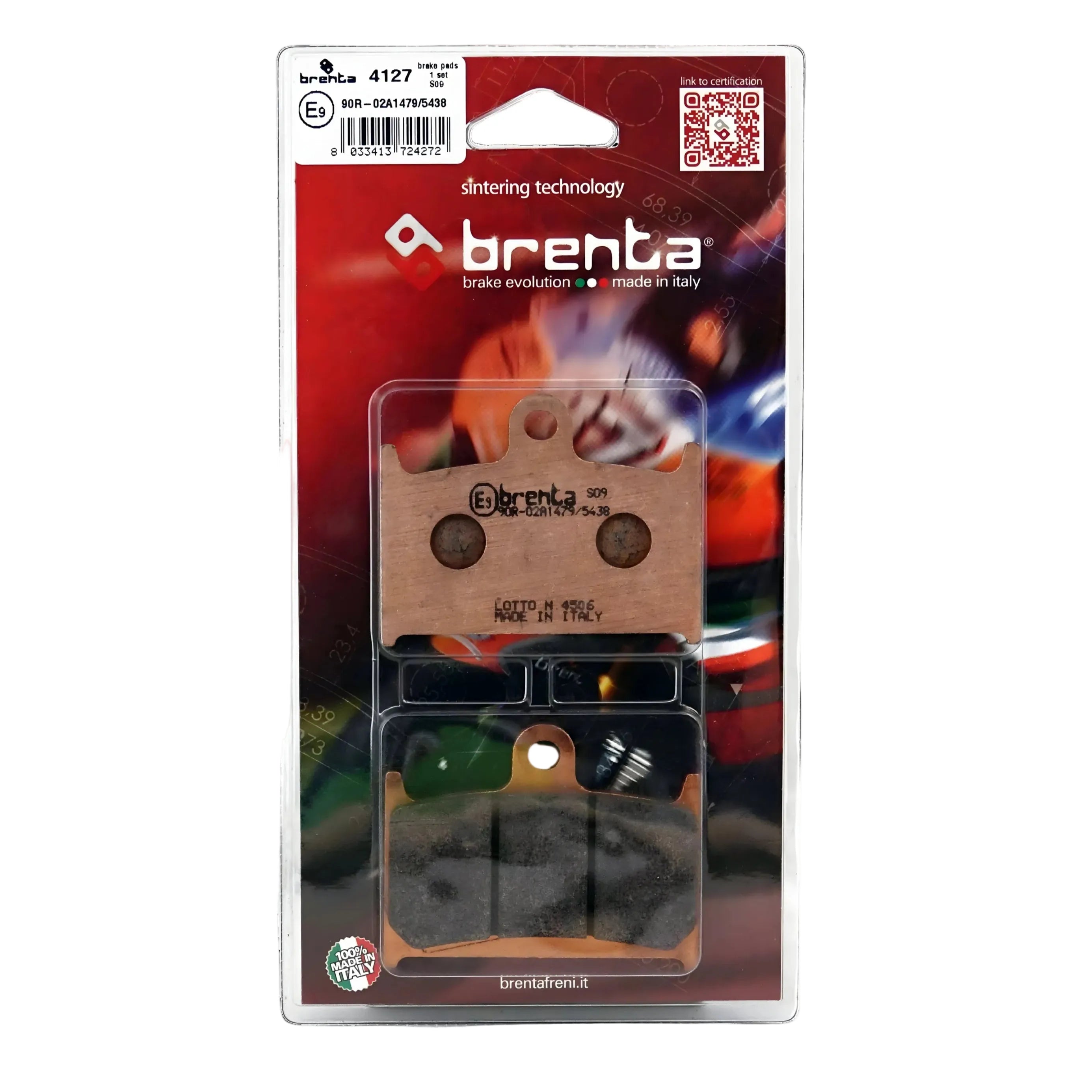 Pastilla de Freno – Tiger Explorer 1200 – Del – Sinterizada – Brenta – BR4127