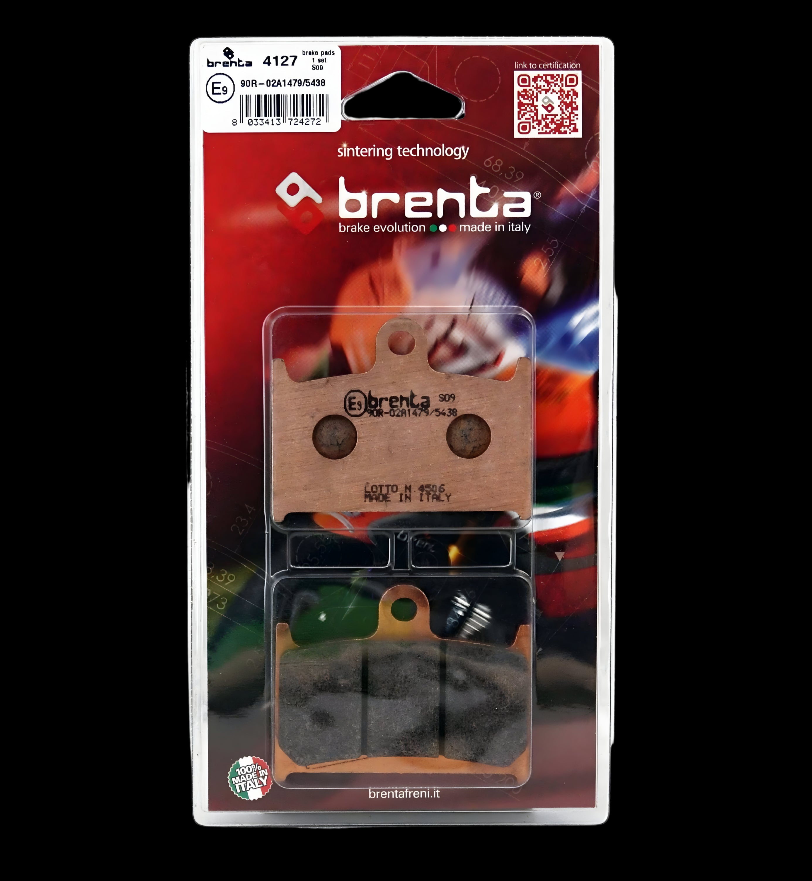 Pastilla de Freno – Tiger Explorer 1200 – Del – Sinterizada – Brenta – BR4127
