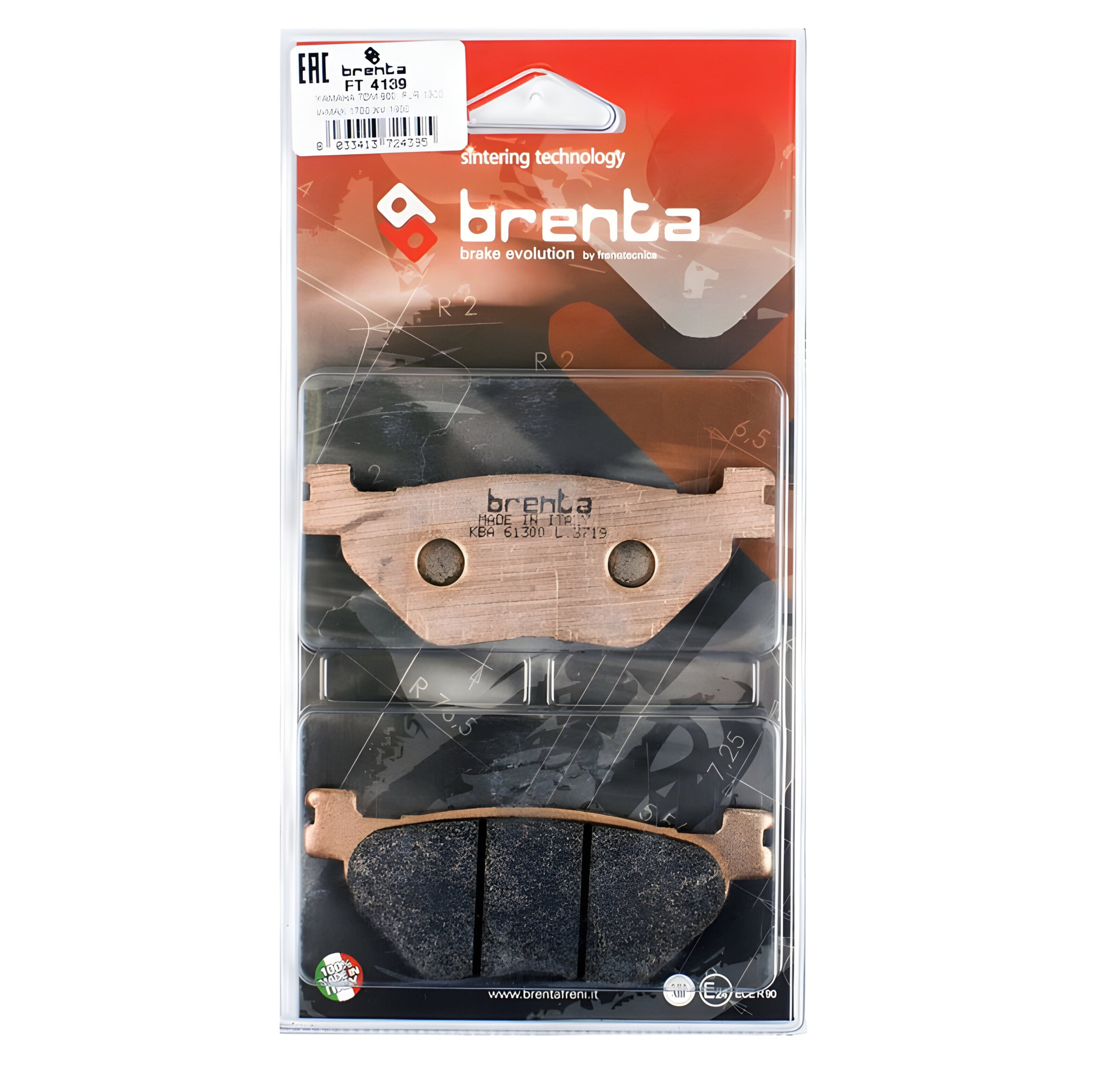 Pastilla de Freno – Yamaha Super Tenere – Trasera – Sinterizada – BR4139
