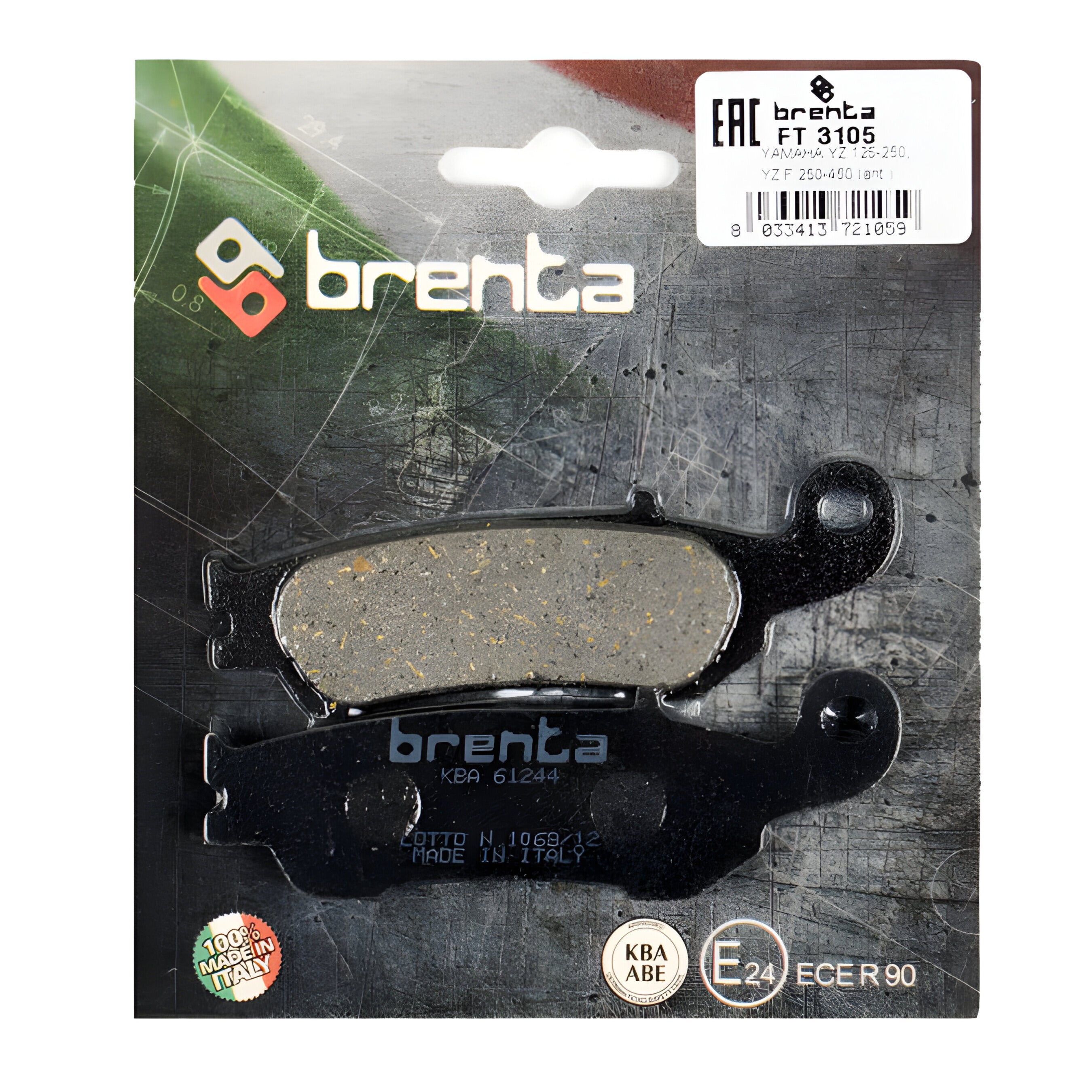 Pastilla de Freno – Yamaha WR450- Delantera – Organica – BR3105
