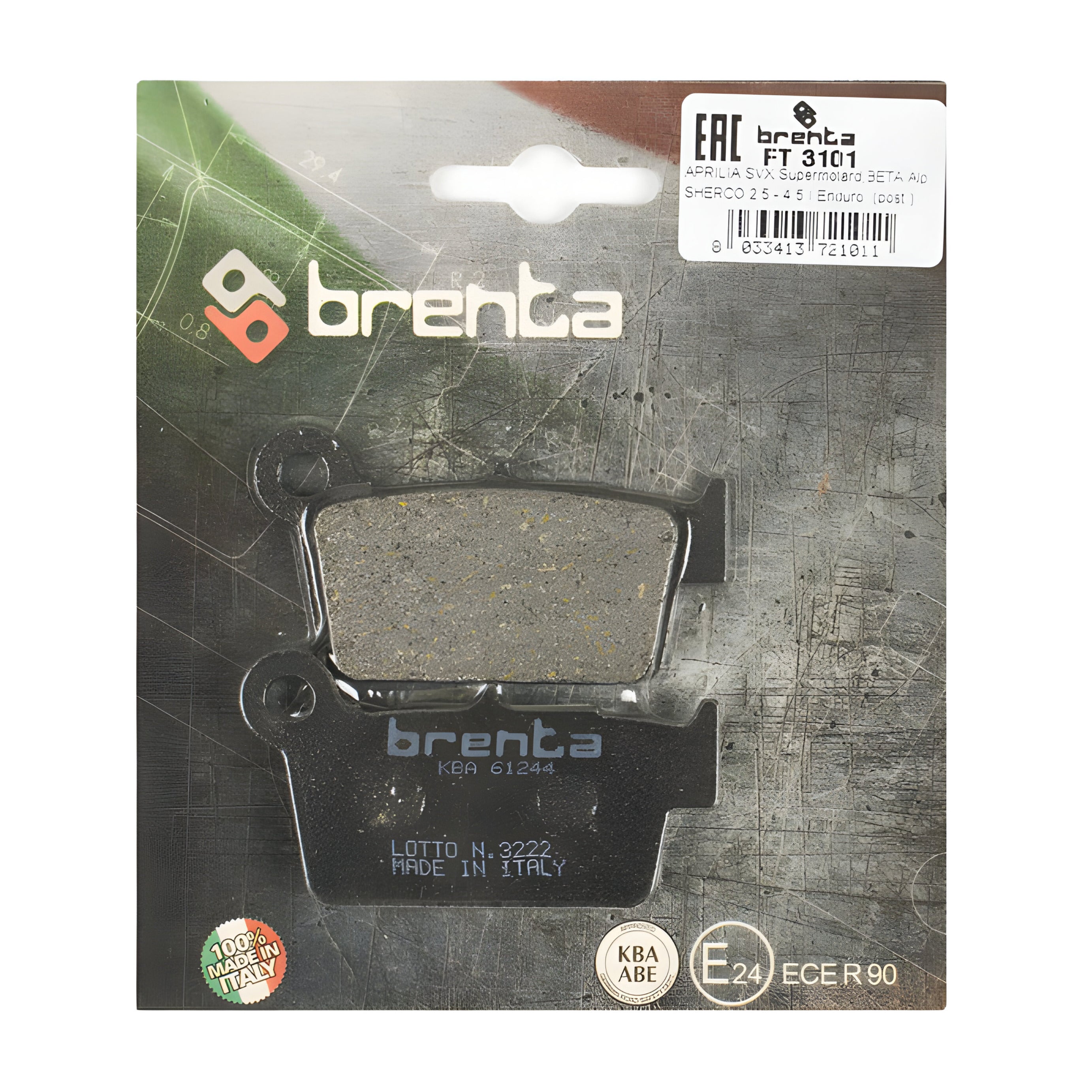 Pastilla de Freno – Yamaha WR450- Trasera- Organica – BR3101