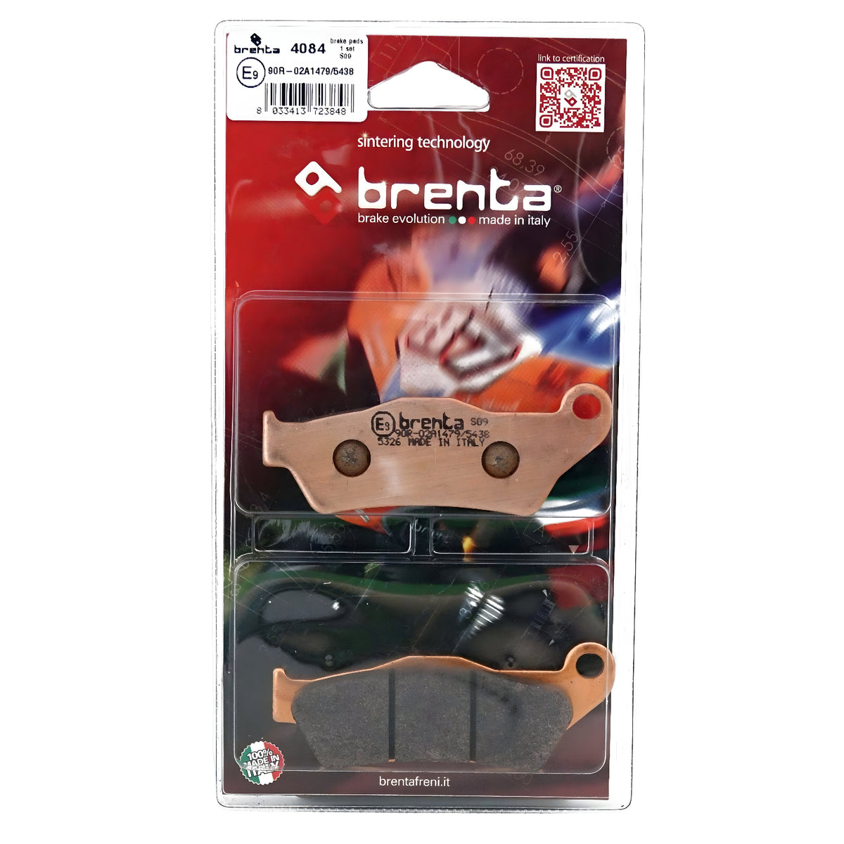 PASTILLA DE FRENO BRENTA BMW R1200 GS - TRASERA - SINTERIZADA