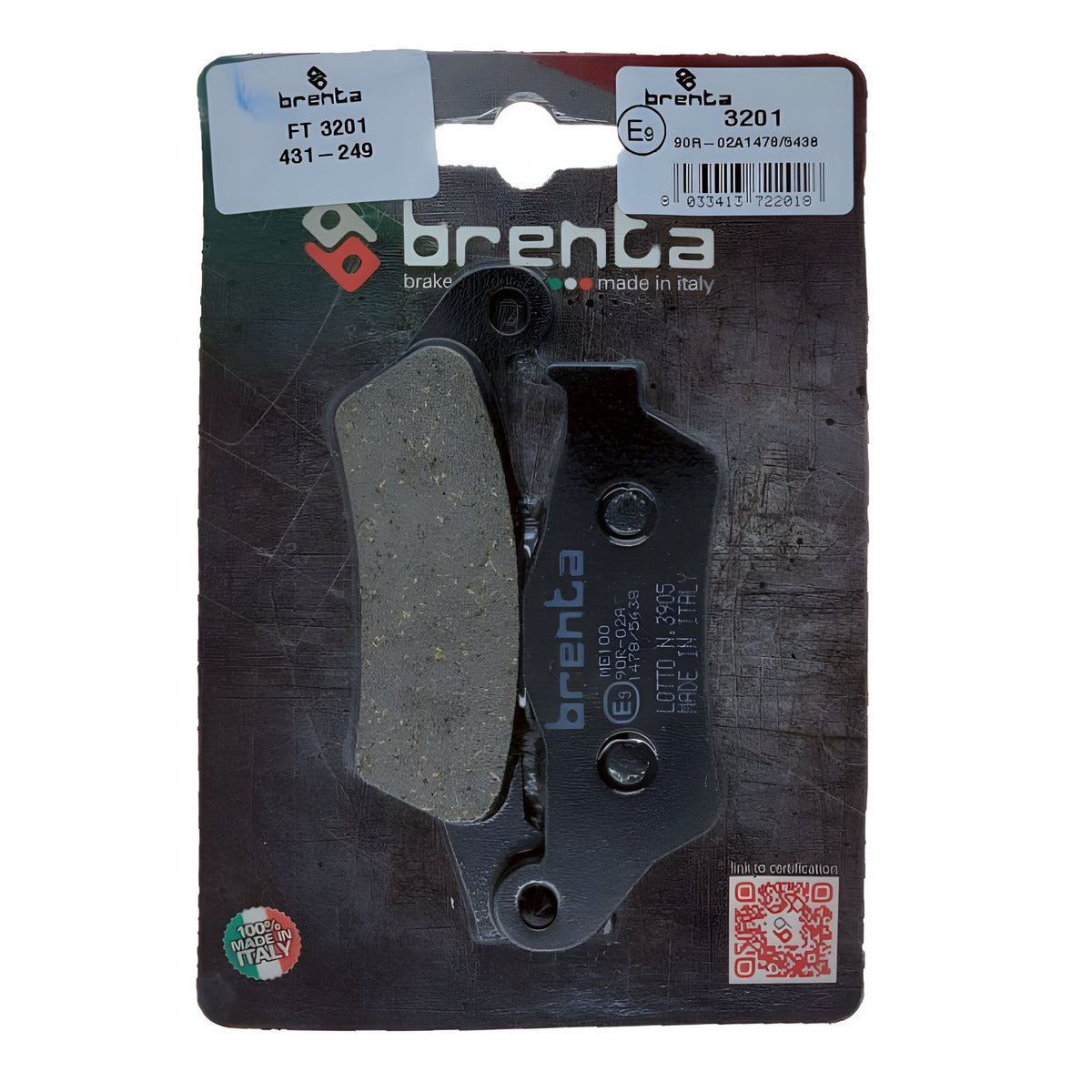 PASTILLA DE FRENO BRENTA SUZUKI GIXXER DELANTERA ORGANICA