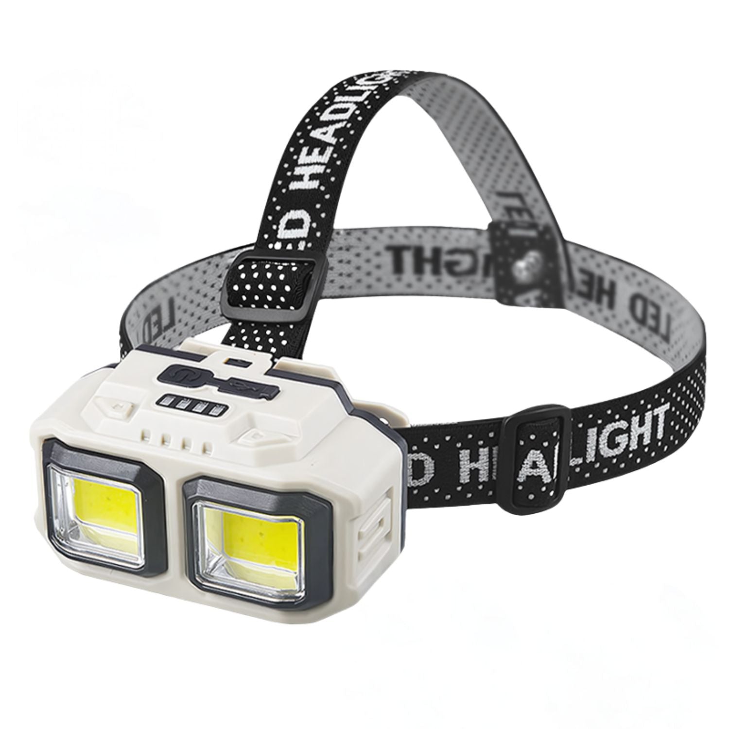 Linterna Led De Cabeza Doble Foco Recargable Y Bateria