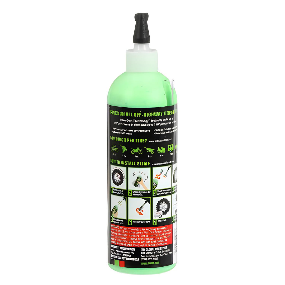 SELLADOR DE NEUMÁTICOS Y CÁMARAS 16OZ/473ML SLIME 2EN1
