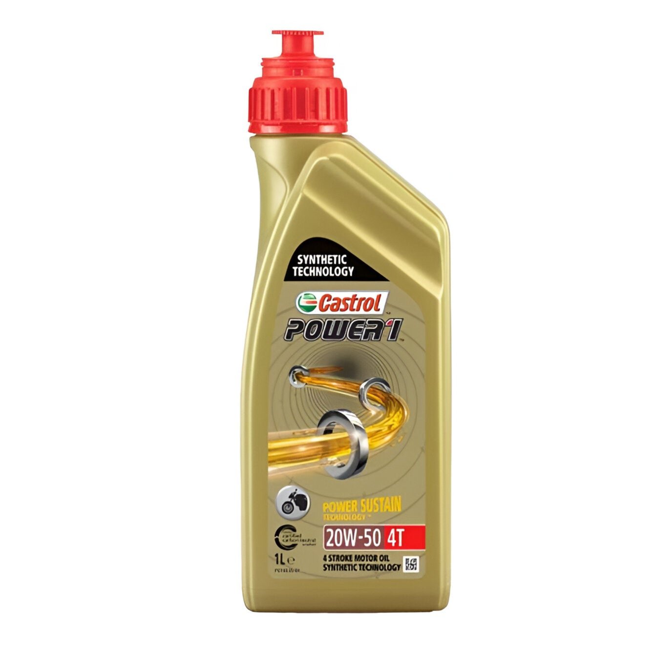 Aceite Castrol Power 1 Sintético 4T 20W50 1 Litro