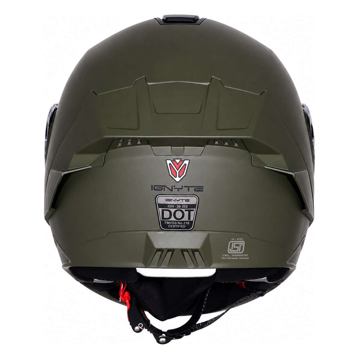 Casco Abatible Ignyte IGN-39 Battle Verde - Imagen 4
