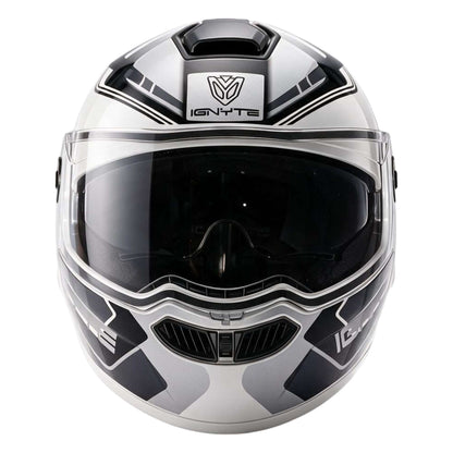 Casco Abatible Ignyte IGN-39 Brutalizer Blanco con Negro - Imagen 2