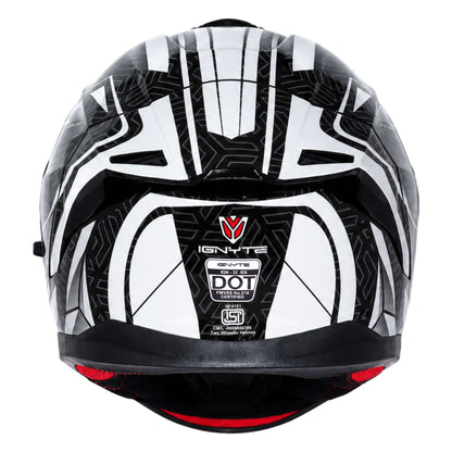 Casco Integral Ignyte IGN-32 Panther Negro con Blanco - Imagen 5