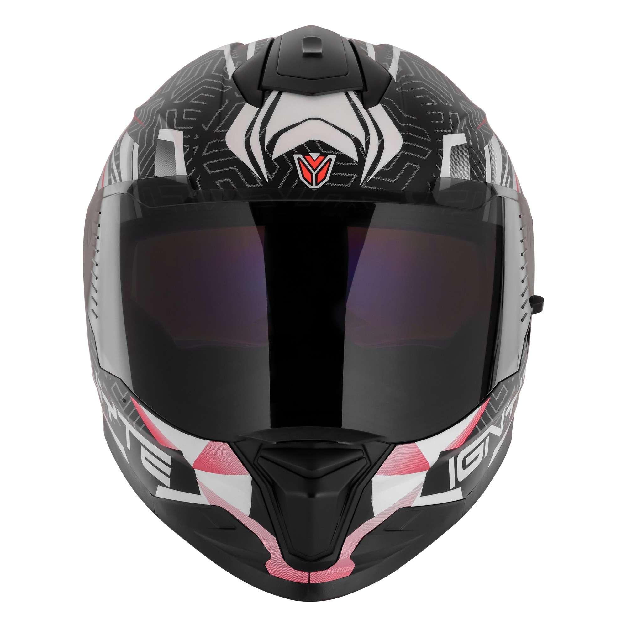 Casco Integral Ignyte IGN-32 Panther Negro con Rojo - Imagen 3