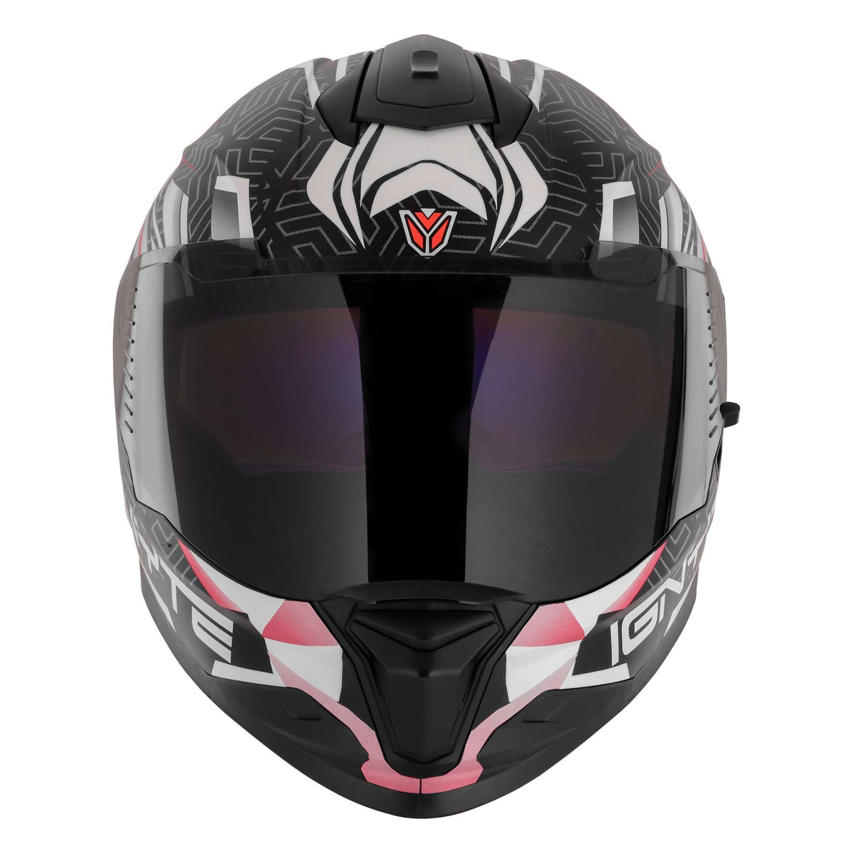 Casco Integral Ignyte IGN-32 Panther Negro con Rojo - Imagen 3