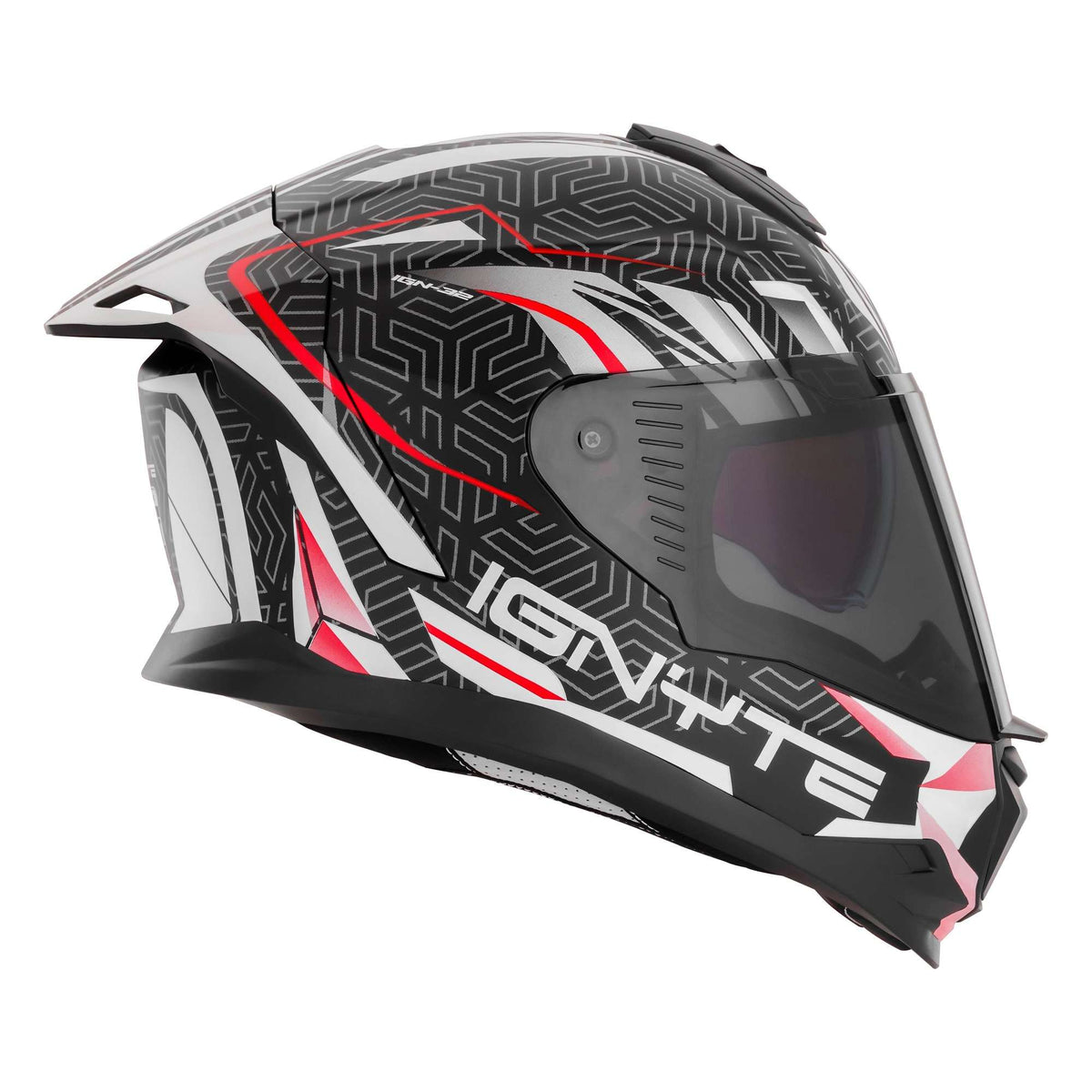 Casco Integral Ignyte IGN-32 Panther Negro con Rojo - Imagen 7