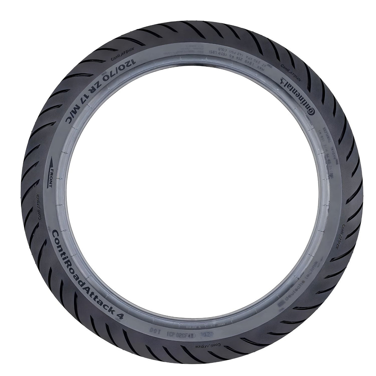 CONTINENTAL CONTIROADATTACK 4 120/70ZR17 TL 58W - vista lateral