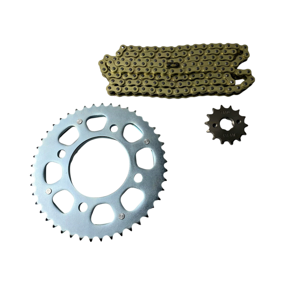 KIT DE TRANSMISION SEIPRO CB 190 R / NX 190 HONDA 45D /14D C DORADA RACING - imagen 1