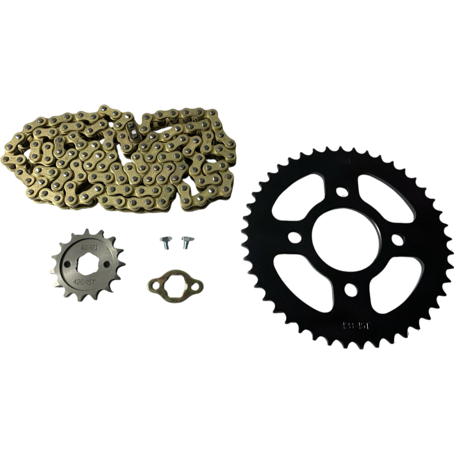 KIT DE TRANSMISION SEIPRO NS 160 45D/15D 428H C DORADA RACING - imagen 1