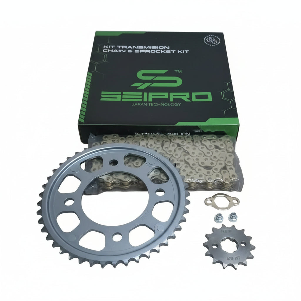 KIT DE TRANSMISION SEIPRO CB 190 R / NX 190 HONDA 45D /14D C DORADA RACING